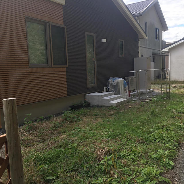 テラス屋根設置前の画像