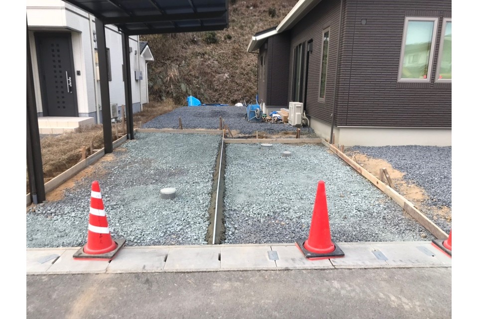 土間工事中の画像