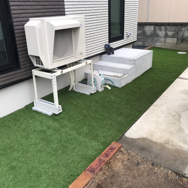 人工芝敷きの画像