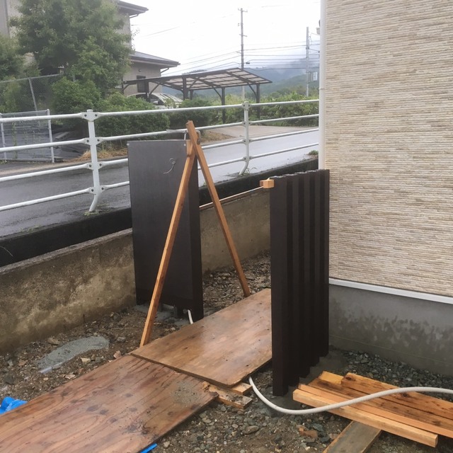 門袖工事中の画像
