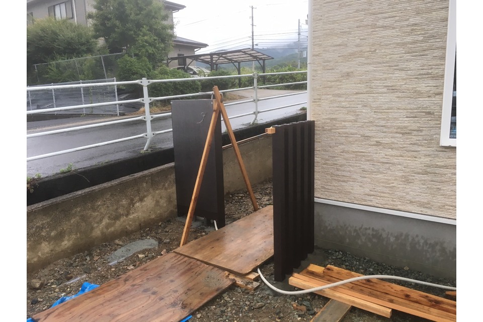 門袖工事中の画像