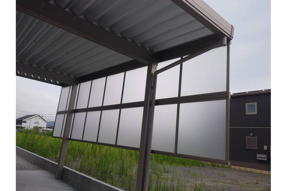 カーポートサイドパネル（内側より）の画像