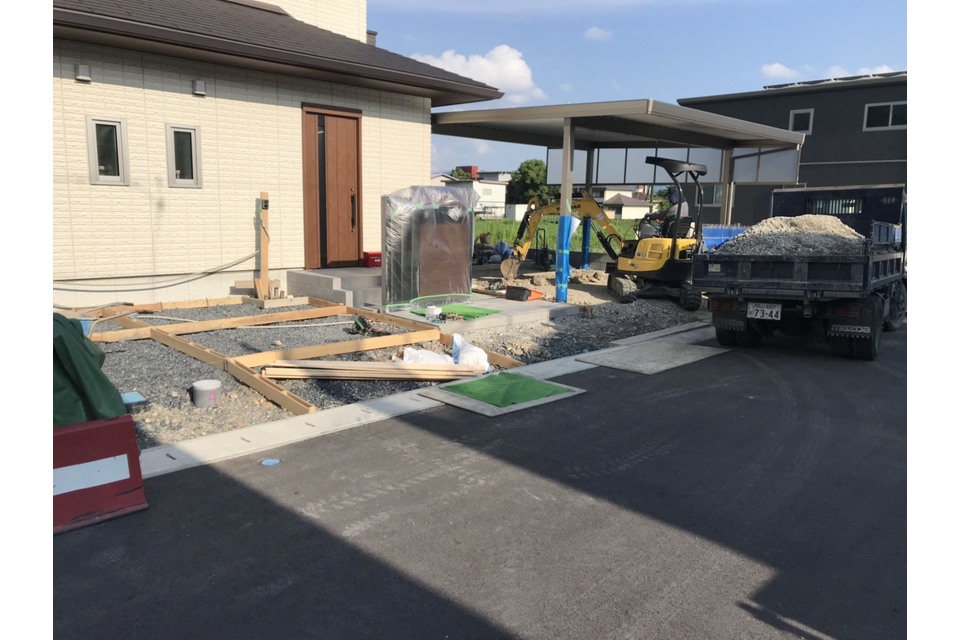 アプローチ土間施工③の画像