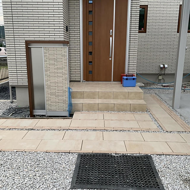 門柱＋アプローチの画像