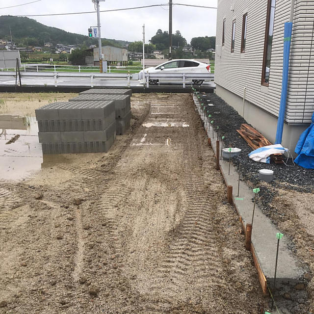 境界フェンス工事③の画像