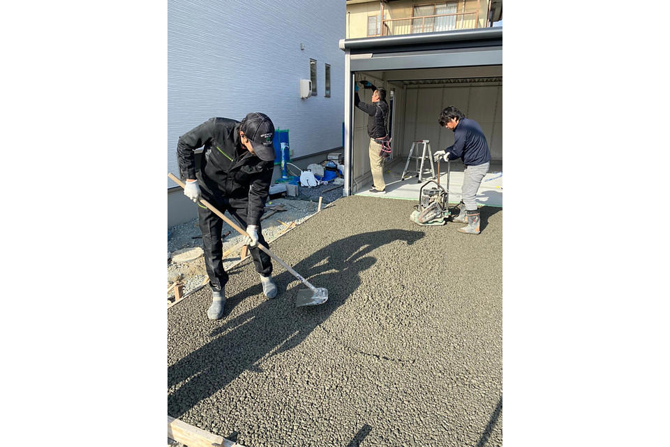ドライテック施工中の画像