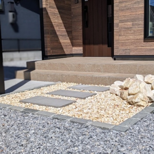 化粧砂利・ｱﾌﾟﾛｰﾁの画像