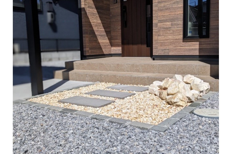 化粧砂利・ｱﾌﾟﾛｰﾁの画像