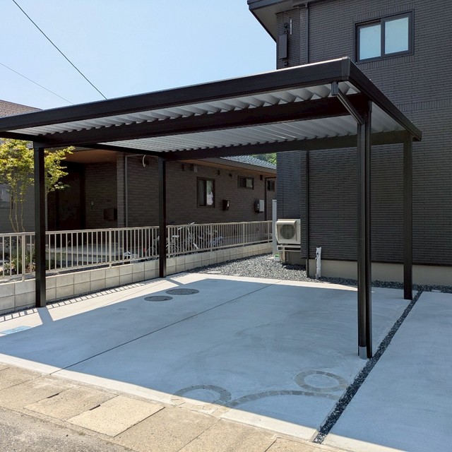 折板カーポート2台用の画像