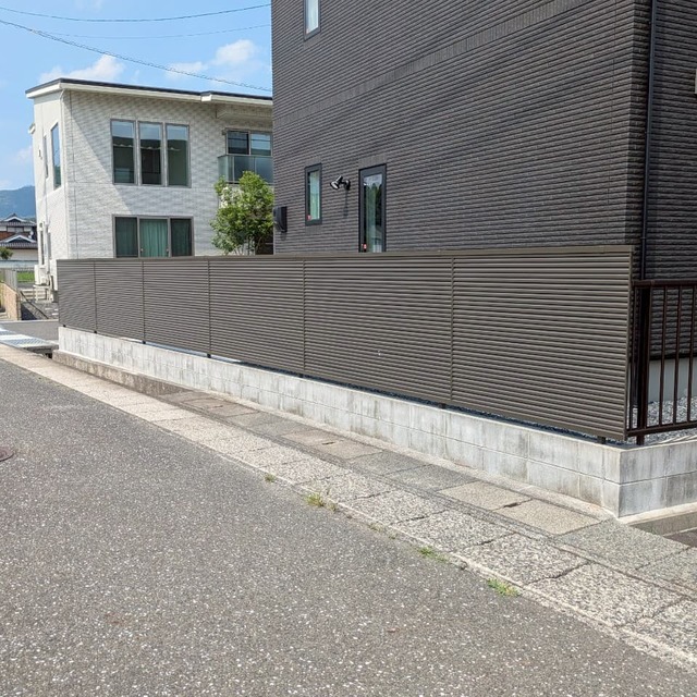 目隠しフェンス表の画像