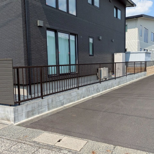 境界フェンス・ブロック塀の画像