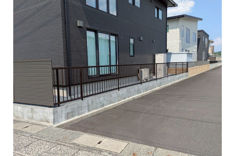 境界フェンス・ブロック塀の画像